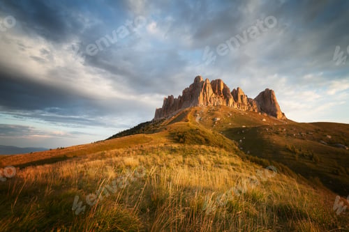 Preview: Big Thach Mountain against the sky