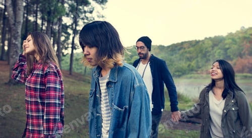 Preview: Friends Walking Exploring Outdoors Concept