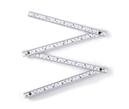 Preview: meter ruler isolated on white
