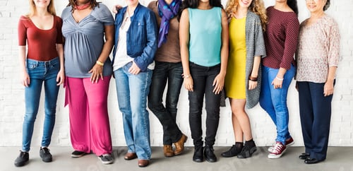 Preview: Girls Friendship Togetherness Community Copy Space Concept