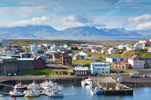 Preview: The town of Stykkisholmur, the western part of Iceland