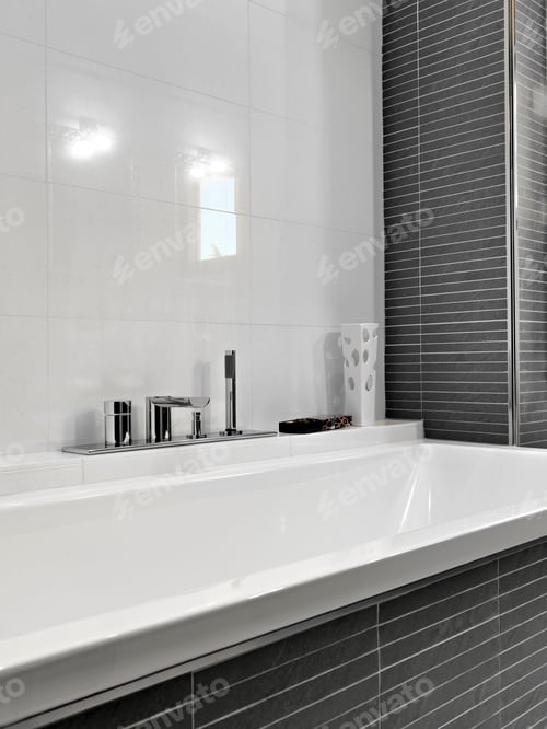 Preview: CloseUp on the Bathtub in the ModernBathroom
