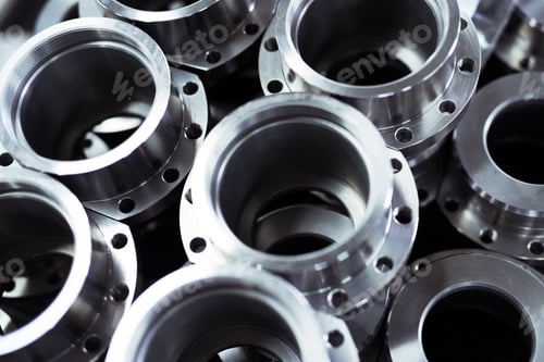 Preview: Close-up of a set of metallic gears and parts