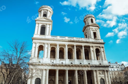 Preview: Beautiful shot of the Eglise Saint-Sulpice in Paris, France Eglise Saint-Sulpice Paris France