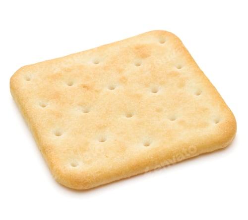 Preview: Dry cracker cookies isolated on white background cutout
