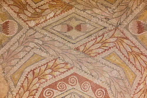 Preview: Roman mosaic tiles in La Olmeda village. Palencia, Spain