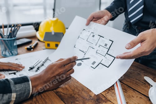Preview: Architects and engineers jointly design and build houses, edit plans, design houses according to sta