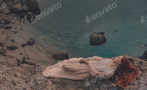 Preview: beautiful young girl in the morning under the water