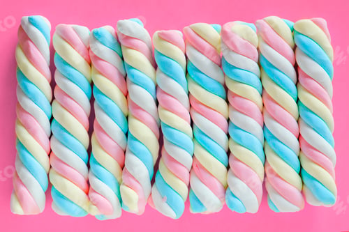 Preview: Closeup of twisted marshmallow background