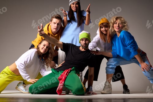 Preview: Group of dancers on dancing festival