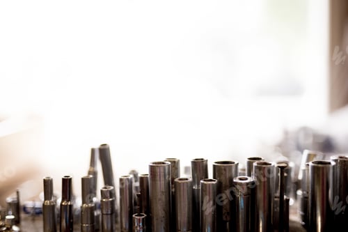 Preview: Closeup shot of different screwdriver heads with a blurred background