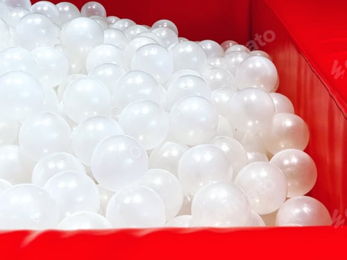 Preview: White balls. Indoor playground.