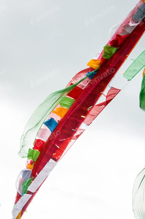 Preview: Colorful prayer flags on the way to Everest Base Camp, Nepal