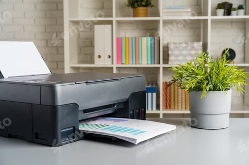 Preview: Photocopier machine for document printing in the office
