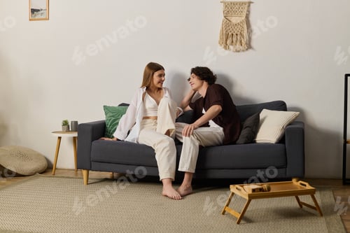 Preview: Delightful moments shared by a young couple in their cozy modern apartment