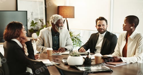 Preview: Feedback, planning and business people in meeting, communication and financial investment. Employee