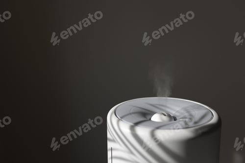 Preview: Diffuser, air purifier or humidifier releases strong stream of cold steam with essential oil at room