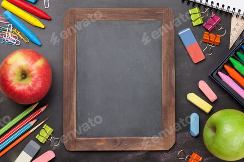 Preview: School education supplies concept
