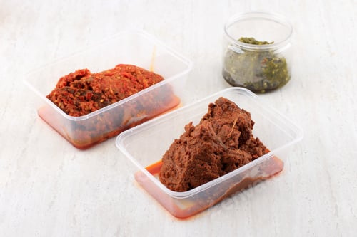 Preview: Rendang and Dendeng Balado with Sambal Ijo (Green Chilli Sauce or Sambalado)