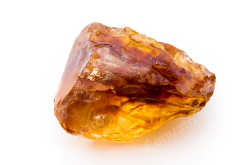 Preview: Brown caramelized sugar on white background.