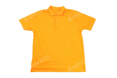 Preview: Blank orange t-shirt isolated on white background