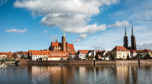 Preview: Panoramic View On A Cathedral Island With Main Sightseeing In Wroclaw