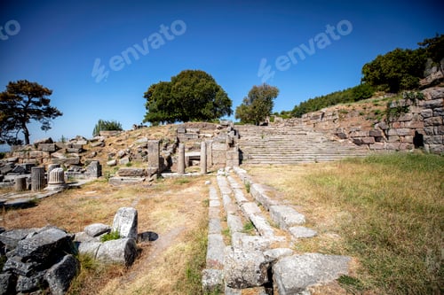 Preview: Labranda archaeological site, the Temple of Zeus Labraundeus, Mugla Province, Turkey.