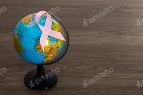 Preview: World cancer day background. Colorful ribbons, cancer awareness.