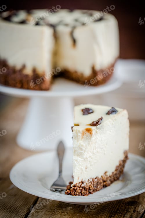 Preview: Homemade chocolate cheesecake - better than from bakery