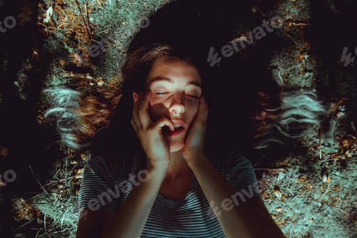 Preview: Woman lying on ground