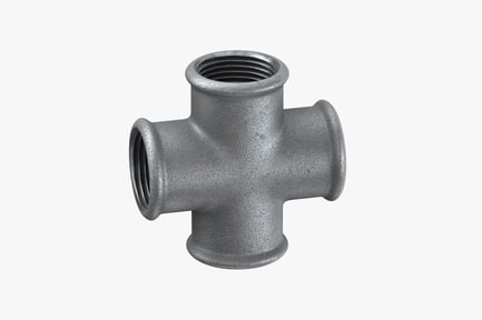 Preview: Galvanized Steel Pipe Cross Fitting