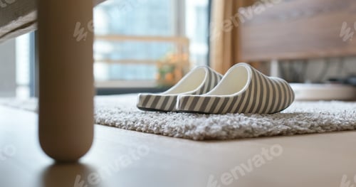 Preview: Pair of fleece slippers