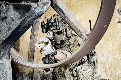 Preview: Special forces soldier with rifle