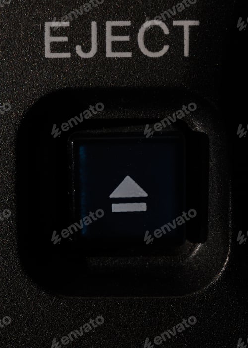 Preview: Macro shot of the "Eject" button