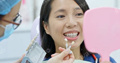 Preview: Woman go dental clinic for whitening teeth
