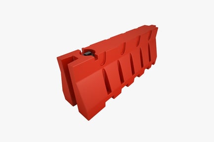 Preview: Rectangular slatted container with adjustment button