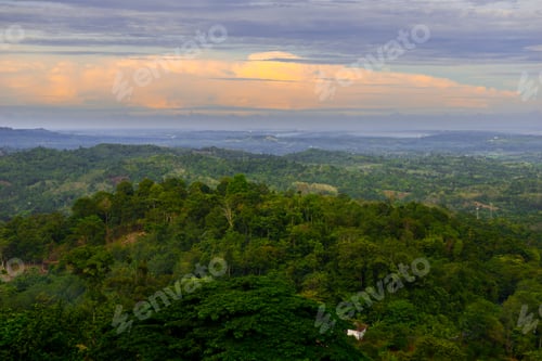 Preview: the beauty of Indonesia with mangrove forests and beaches at sunset