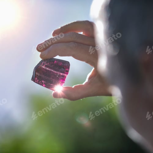 Preview: Crystal Healing Therapy with Purple Amethystine Quartz Crystal