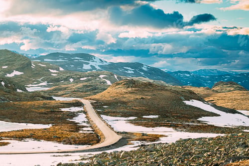 Preview: Aurlandsfjellet, Norway. Open Road Aurlandsfjellet. Scenic Route