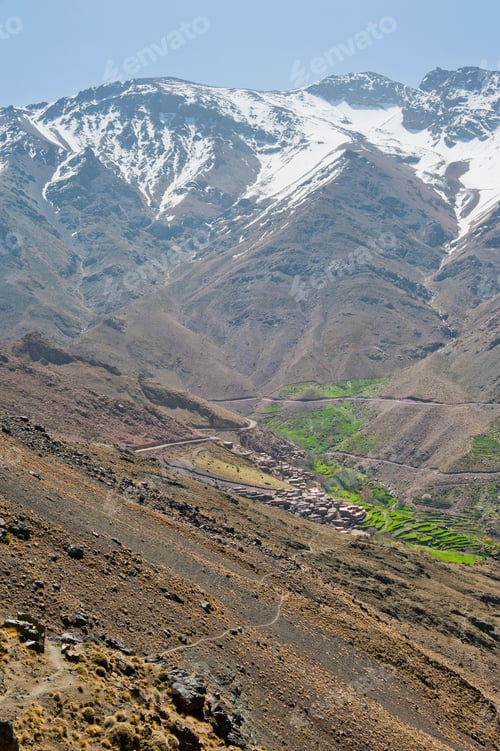 Preview: Berber village of Tacheddirt, High Atlas Mountains, Morocco, North Africa, Africa