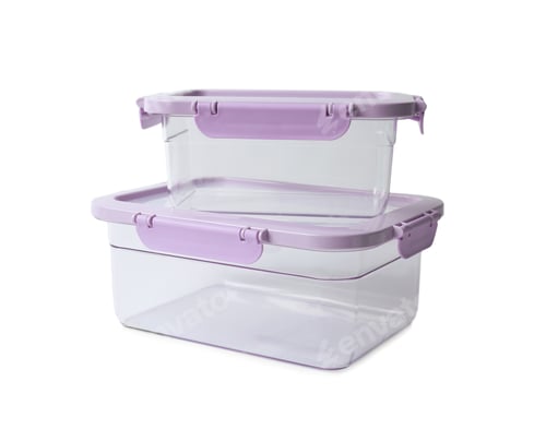 Preview: Empty clean boxes for products on white background