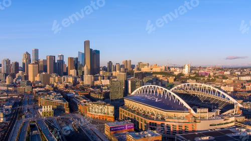 Preview: Downtown Seattle, Washington at dusk