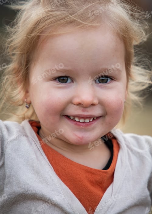 Preview: portrait of a sweet little baby girl