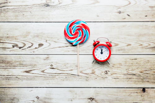 Preview: lollipop and alarm clock