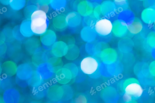 Preview: Abstract bright blue bokeh background