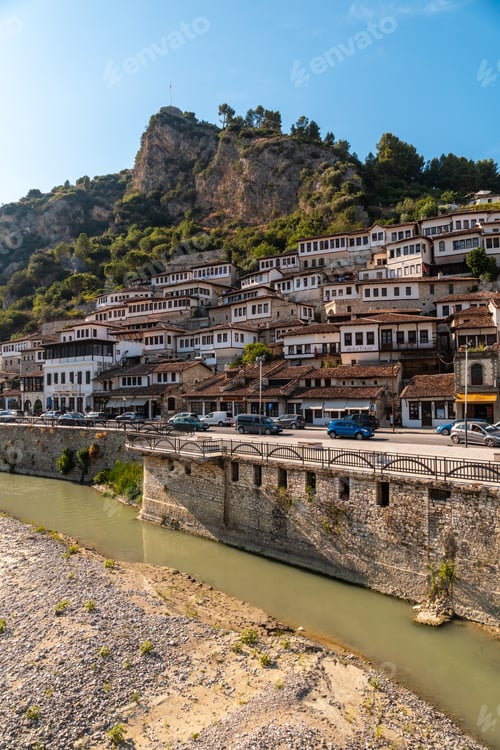 Preview: Historic city of Berat in Albania, World Heritage Site by UNESCO, historic city
