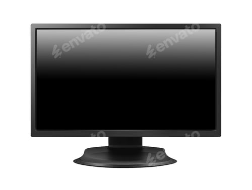 Preview: monitor on white background