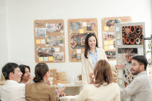 Preview: Asian professionals collaborate in a sustainable packaging design