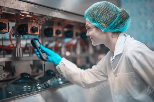 Preview: Water production team uses barcode scanners to ensure accurate bottle arrangement under guidance