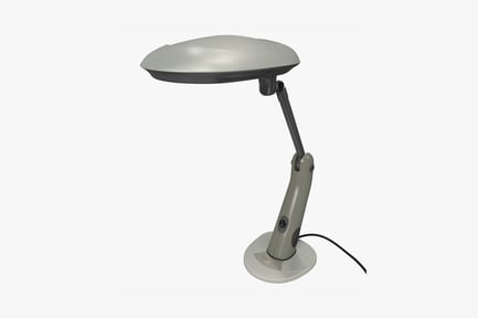 Preview: Desk lamp with oval shade and cylindrical base